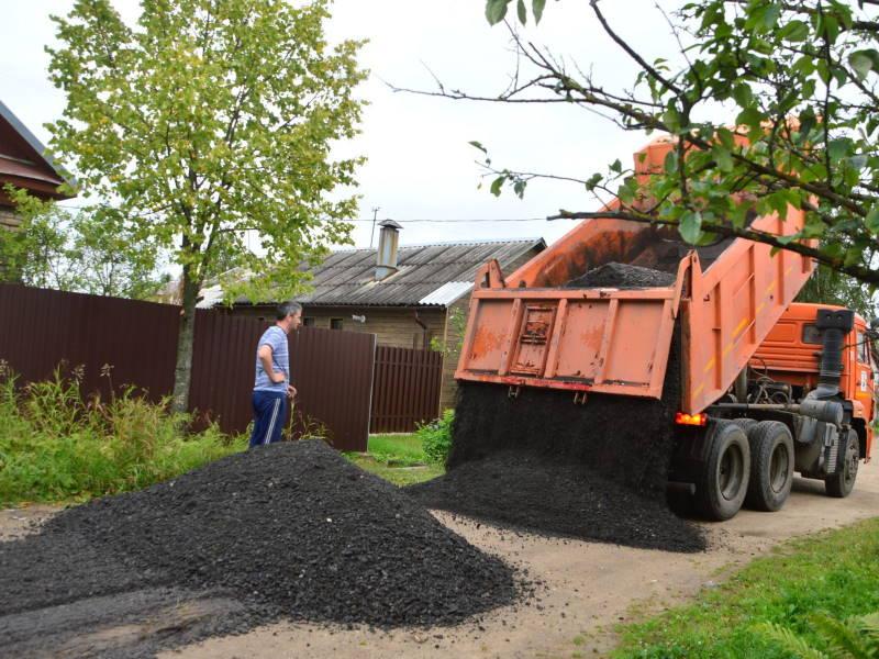 Укладка асфальтогранулята: популярные области применения